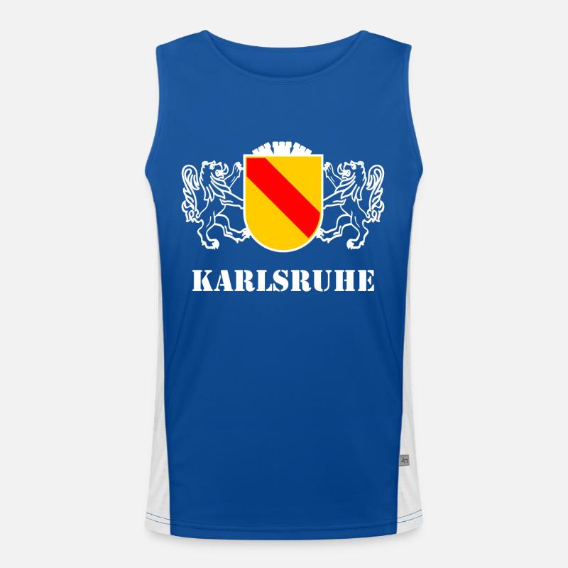 Karlsruhe dans le nord du Bade Débardeur respirant contrasté Homme 