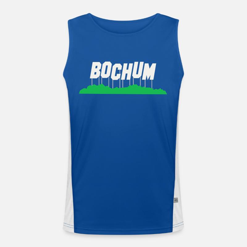 Bochum Deutschland Geschenkidee Funktionelles Kontrast-Tank Top für Männer 