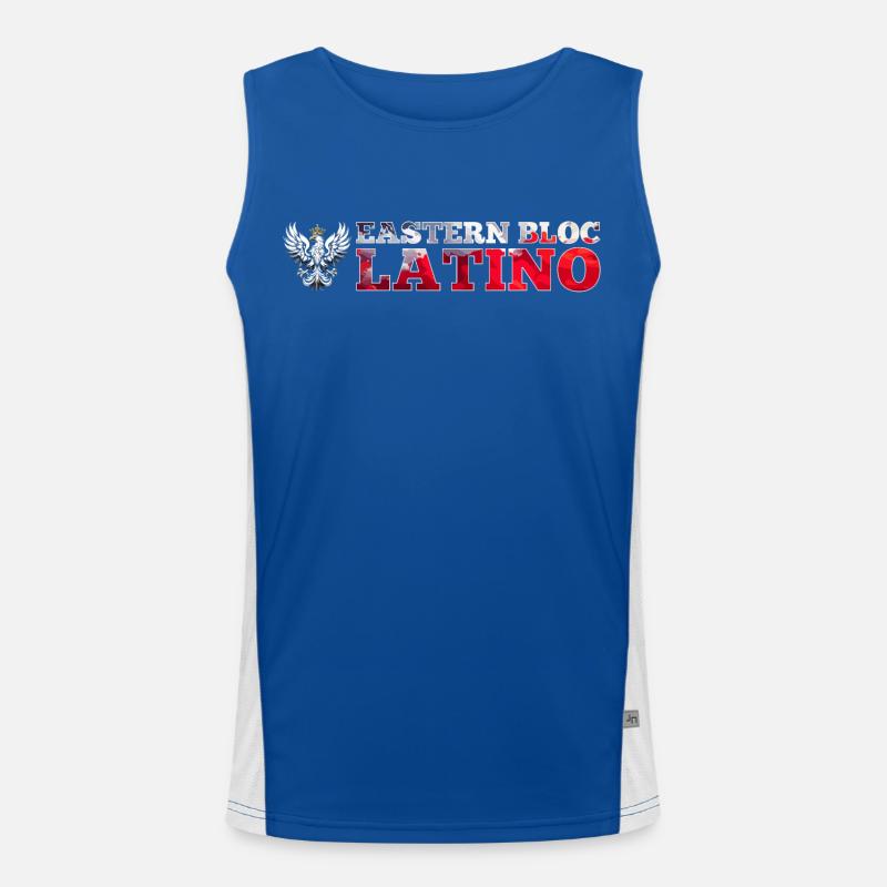 Eastern Bloc Latino Pole Poland White Eagle Gift Men's Functional Contrast Tank Top 
