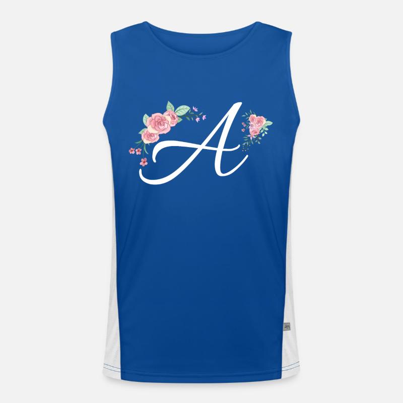 Brief an Blumen Funktionelles Kontrast-Tank Top für Männer 