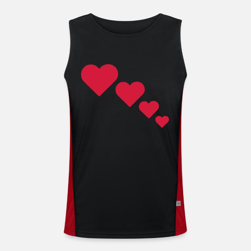 hjerter Funktionel kontrast tanktop til herrer 