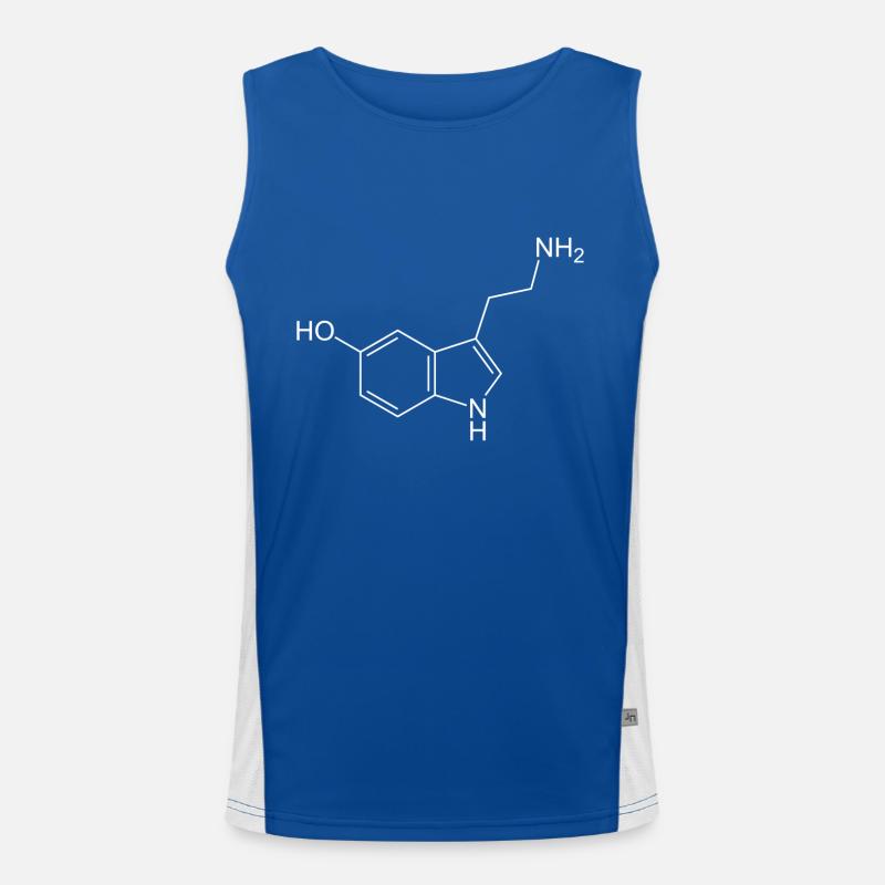 Formule structurale de sérotonine Débardeur respirant contrasté Homme 