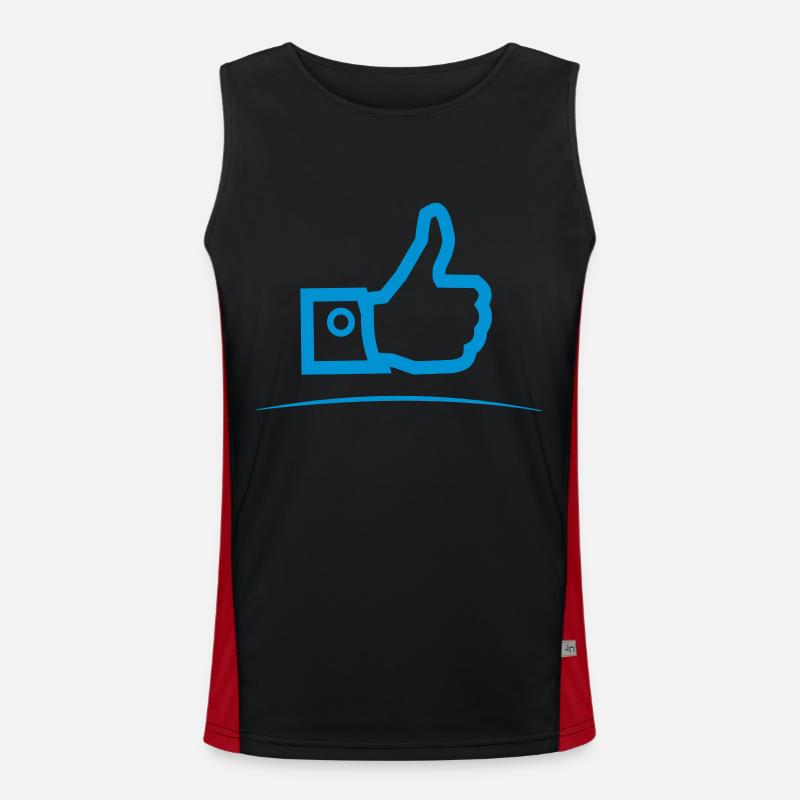 Thumbs up - underlined Men's Functional Contrast Tank Top 