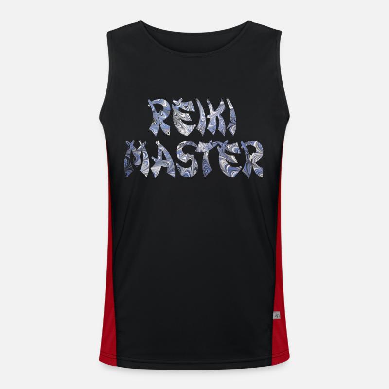 reiki master e 44 Men's Functional Contrast Tank Top 