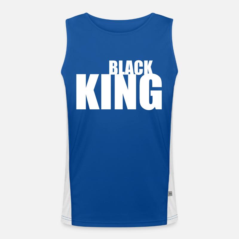 Black king Men's Functional Contrast Tank Top 