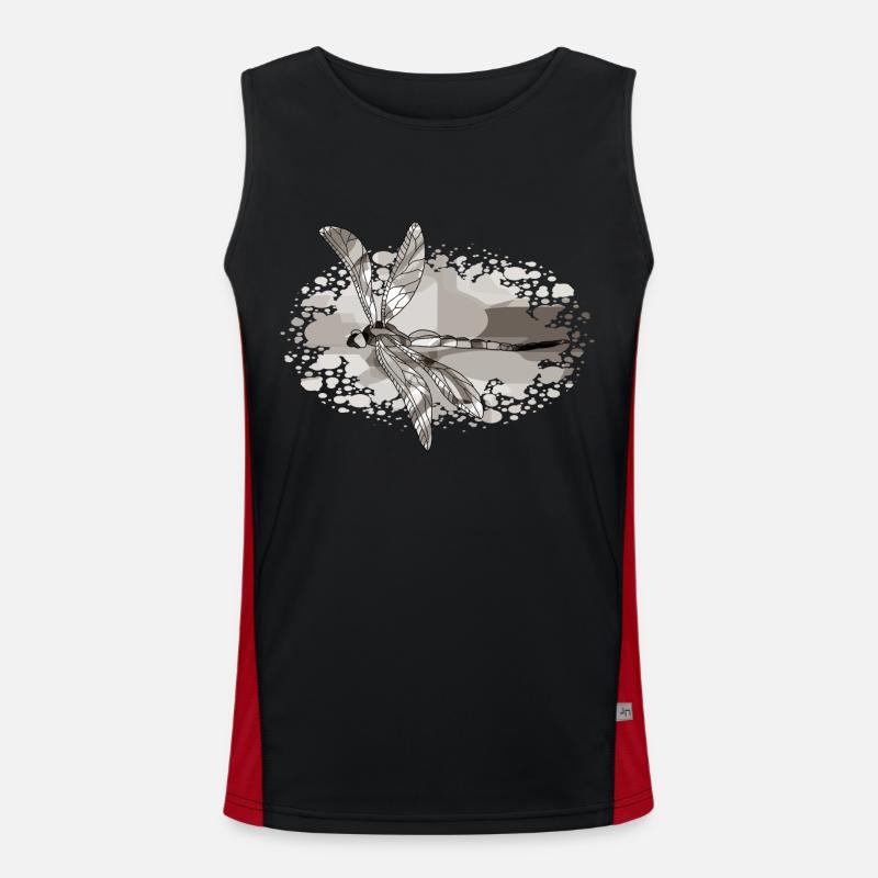 Libelle Funktionelles Kontrast-Tank Top für Männer 