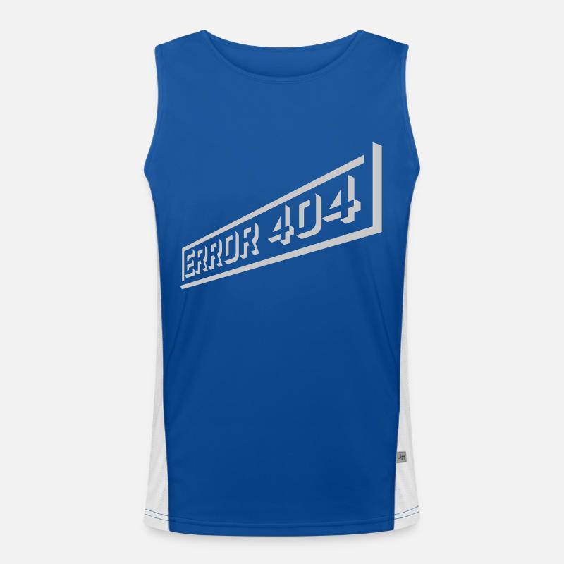 Netzwerk verloren Error 404 Funktionelles Kontrast-Tank Top für Männer 