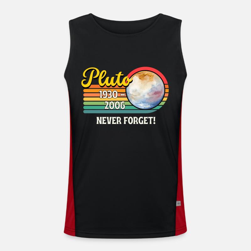 Pluto 1930 - 2006 do not forget Men's Functional Contrast Tank Top 