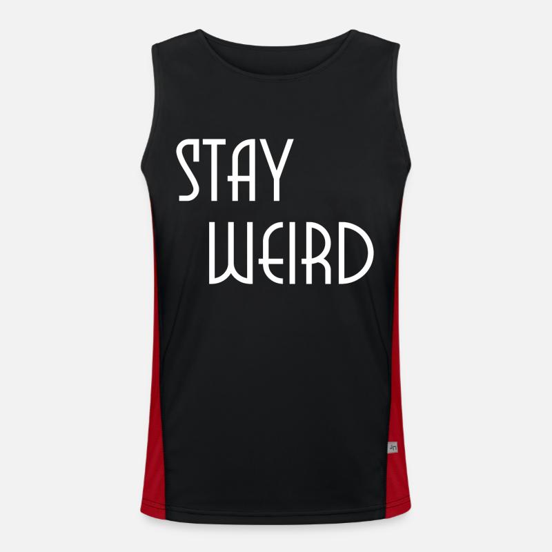 bleib komisch Funktionelles Kontrast-Tank Top für Männer 