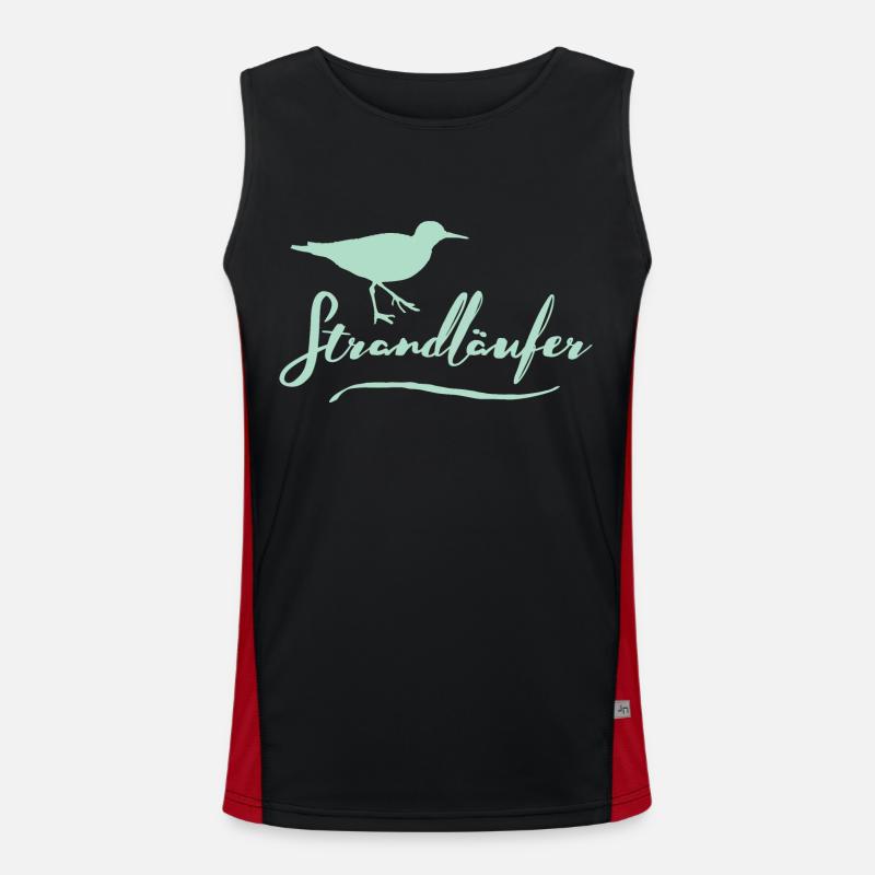 Strandläufer Funktionelles Kontrast-Tank Top für Männer 