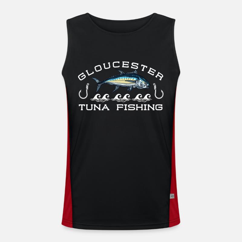 Gloucester Thunfischfang Funktionelles Kontrast-Tank Top für Männer 