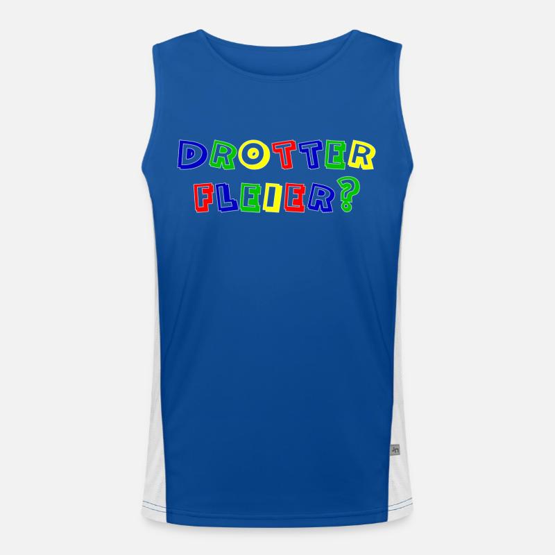 drotter fleier rand weiß Funktionelles Kontrast-Tank Top für Männer 