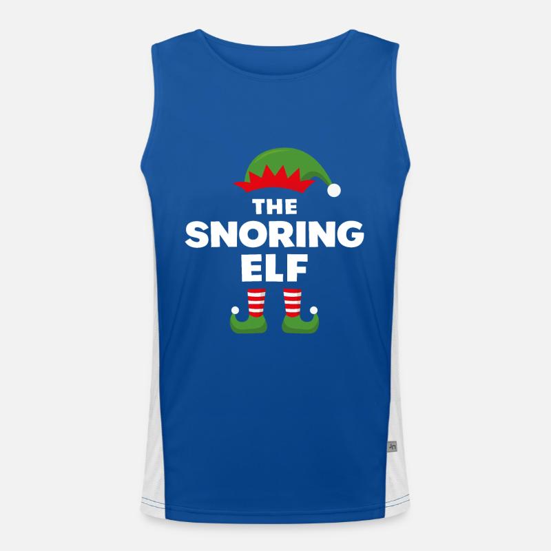 Der schnarchende Elf Funktionelles Kontrast-Tank Top für Männer 