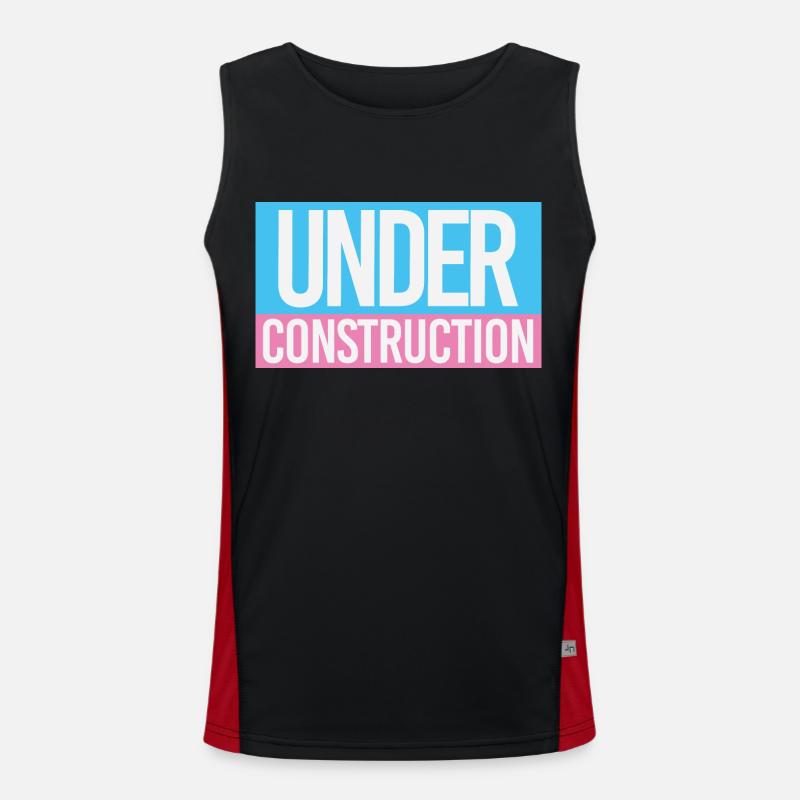 TRANS IM BAU Funktionelles Kontrast-Tank Top für Männer 
