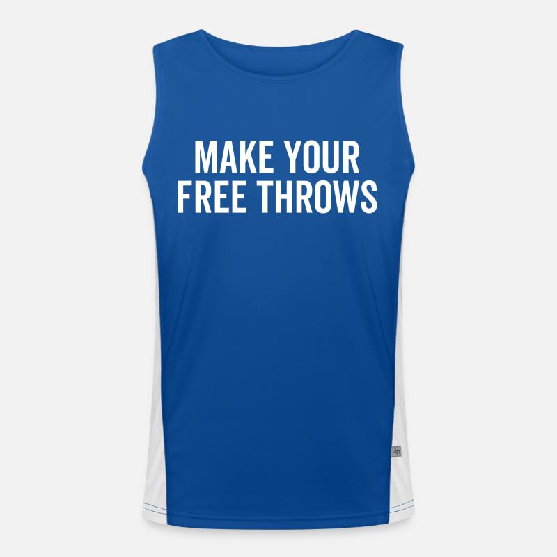 Make Your Free Throws Men's Functional Contrast Tank Top 