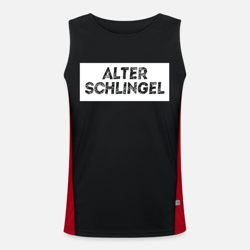 Alter Schlingel Funktionelles Kontrast-Tank Top für Männer 