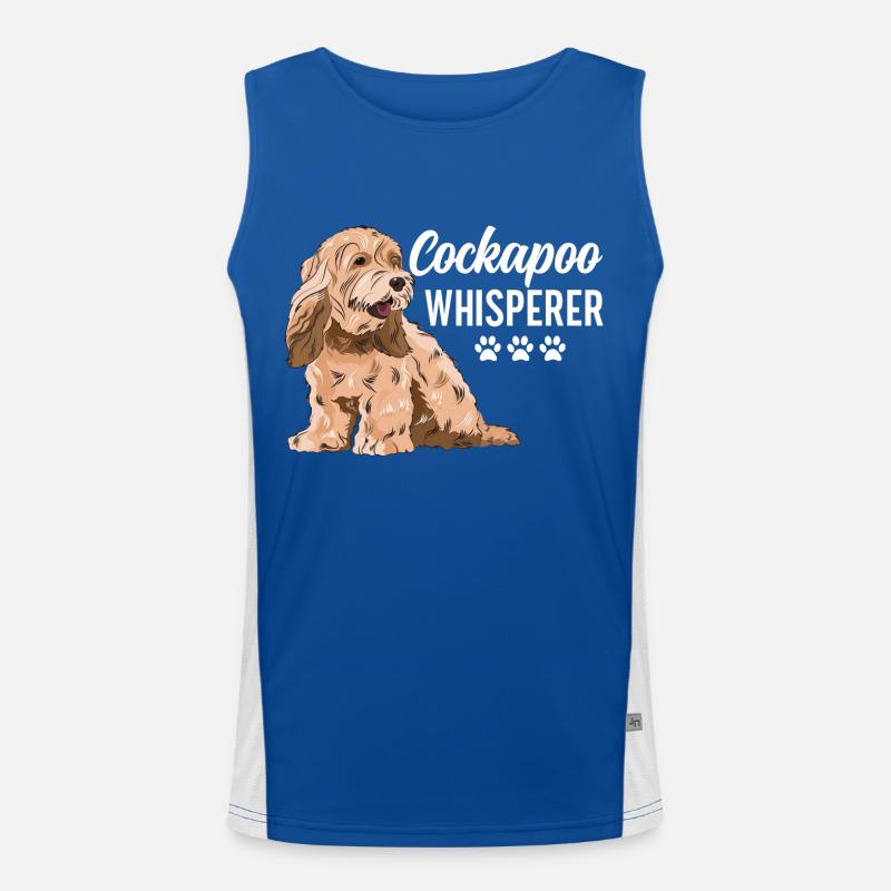 Cockapoo Chien Débardeur respirant contrasté Homme 
