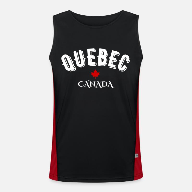 Quebec canada Débardeur respirant contrasté Homme 