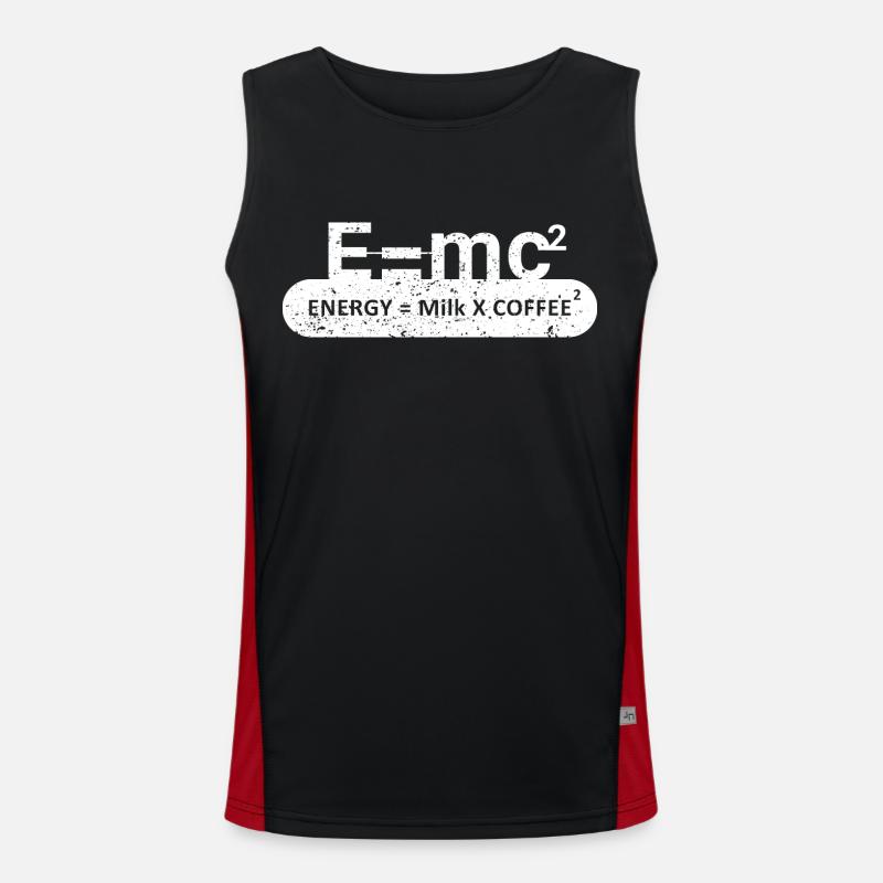 Formule Café Physique Energie E=MC2 Débardeur respirant contrasté Homme 