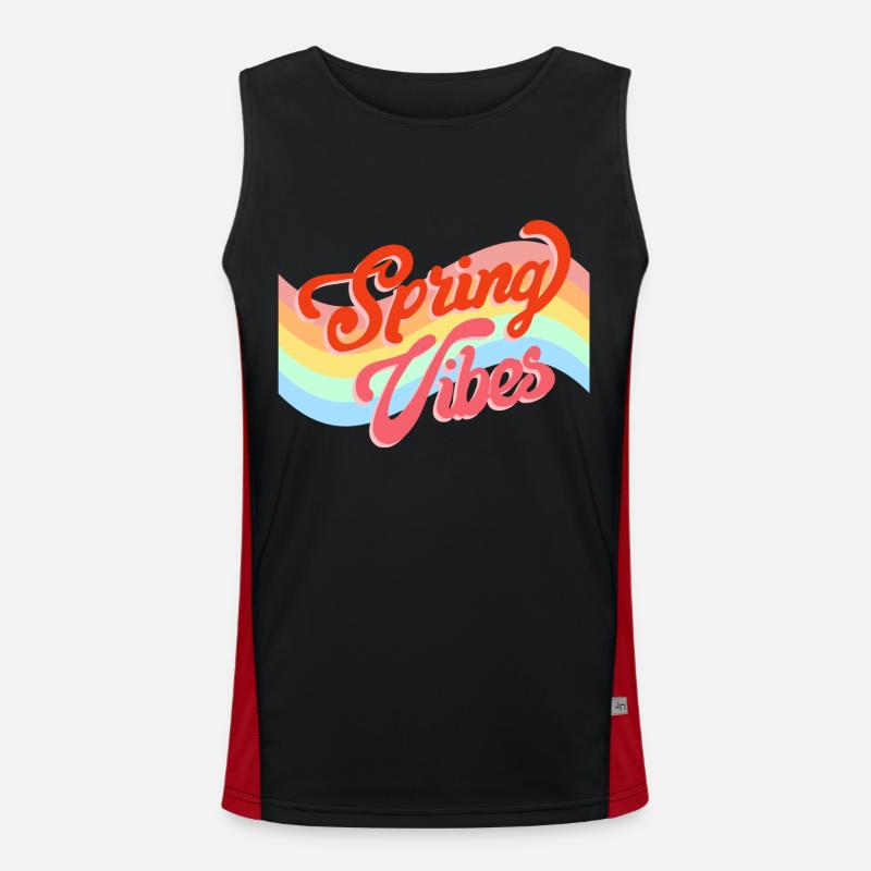 Spring Vibes Men's Functional Contrast Tank Top 