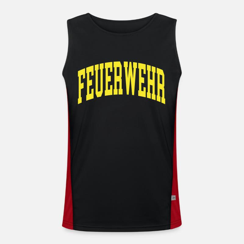 Fire brigade Men's Functional Contrast Tank Top 