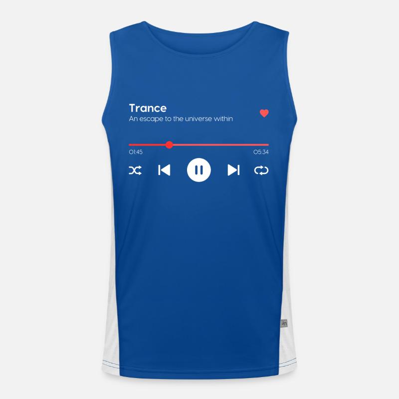 Trance Funktionelles Kontrast-Tank Top für Männer 