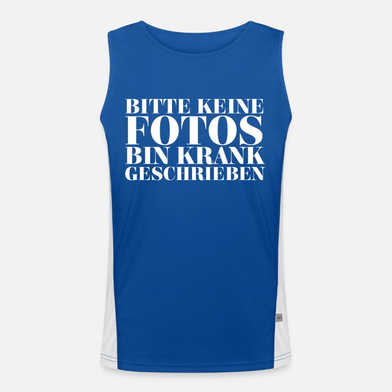 Krank Funktionelles Kontrast-Tank Top für Männer 