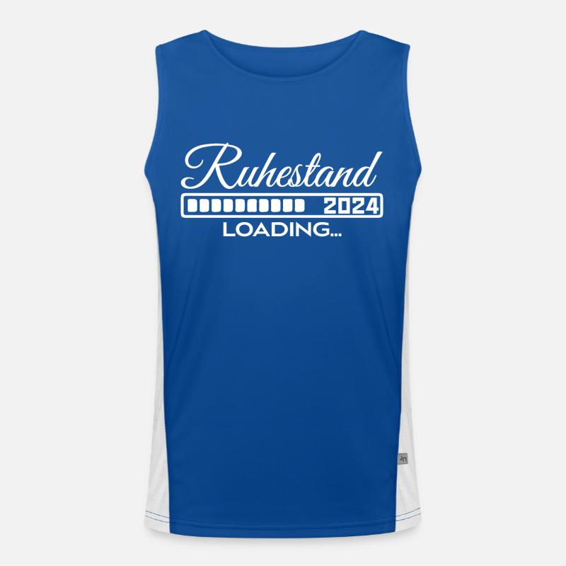 Ruhestand 2024 loading Funktionelles Kontrast-Tank Top für Männer 