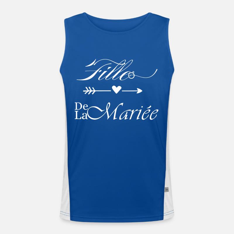 Tochter der Braut Funktionelles Kontrast-Tank Top für Männer 