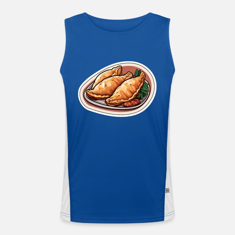 Empanadas aux trois boulettes Débardeur respirant contrasté Homme 