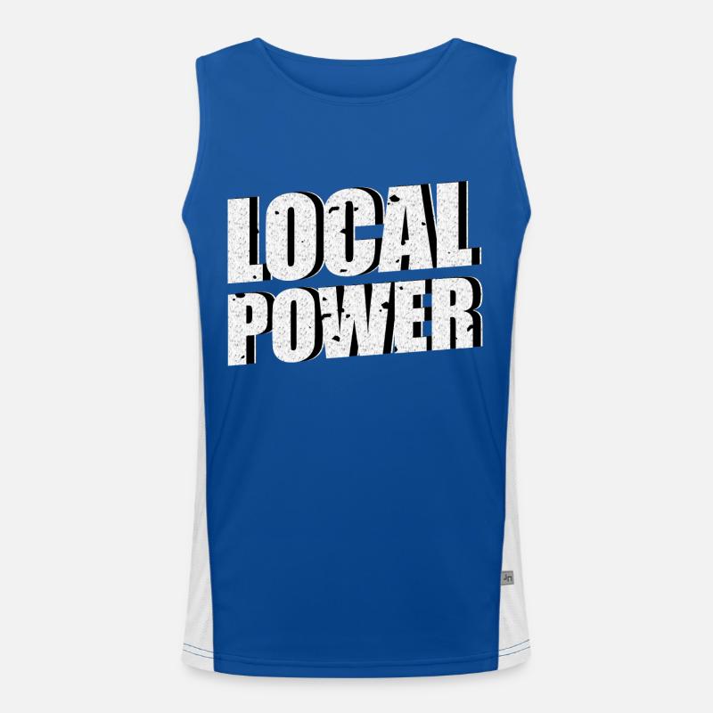Local Power Men's Functional Contrast Tank Top 