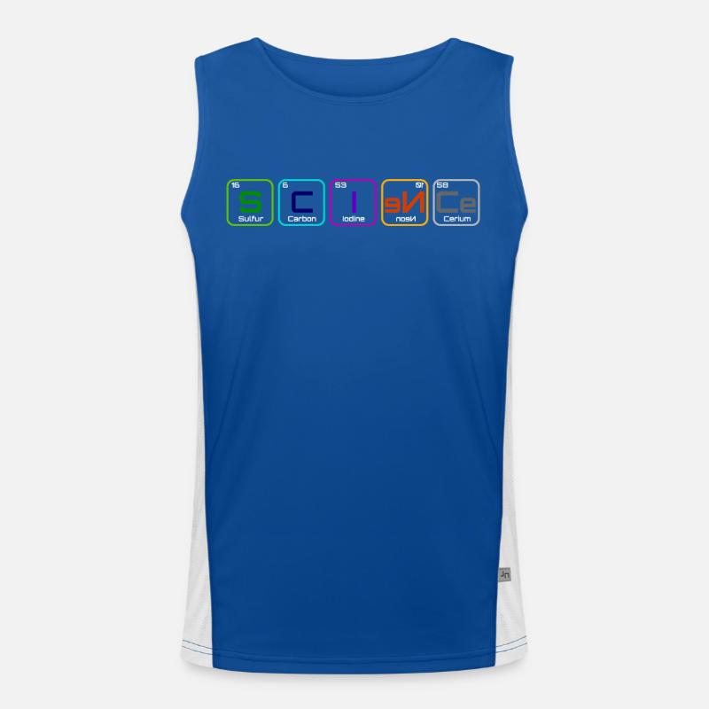 "Science" with the elements Men's Functional Contrast Tank Top 