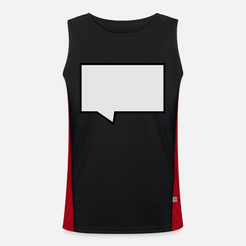 Sprechblase Funktionelles Kontrast-Tank Top für Männer 