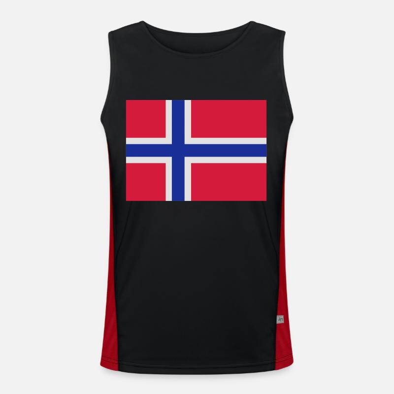 Norwegen Funktionelles Kontrast-Tank Top für Männer 