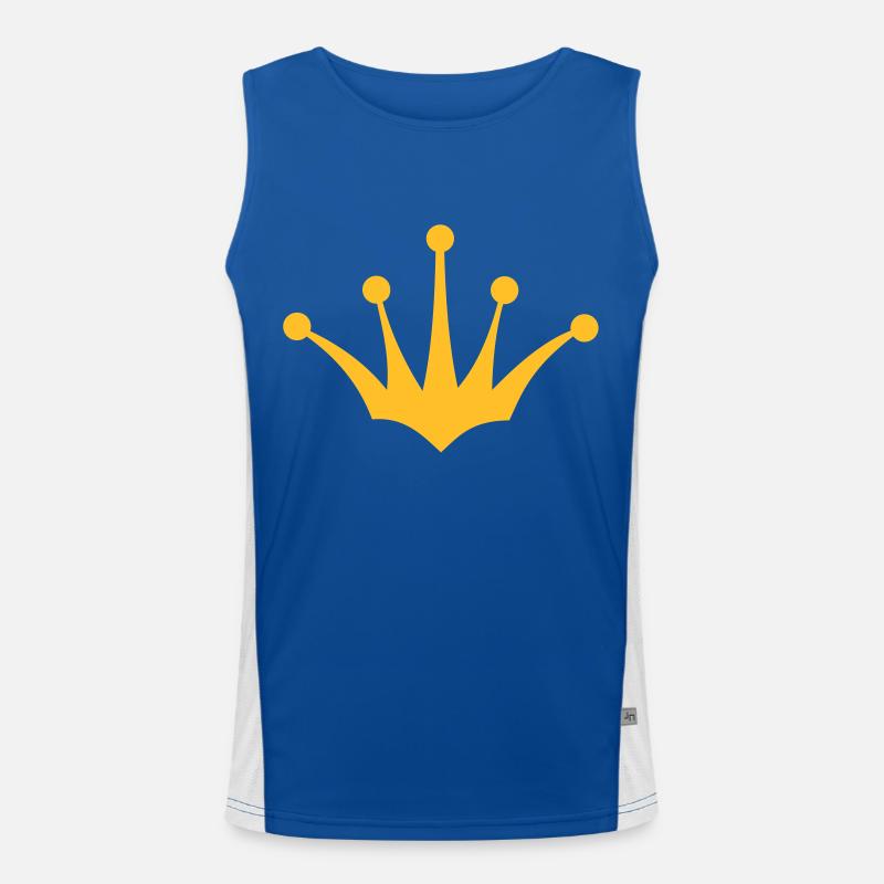 king or queen crown 4 1c Men's Functional Contrast Tank Top 
