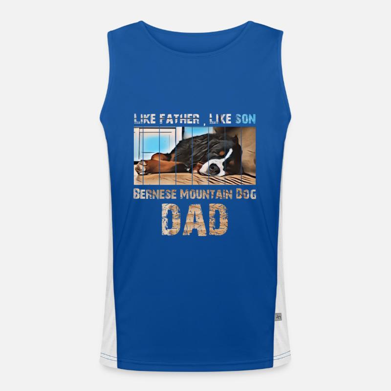 Berner Berghund Funktionelles Kontrast-Tank Top für Männer 