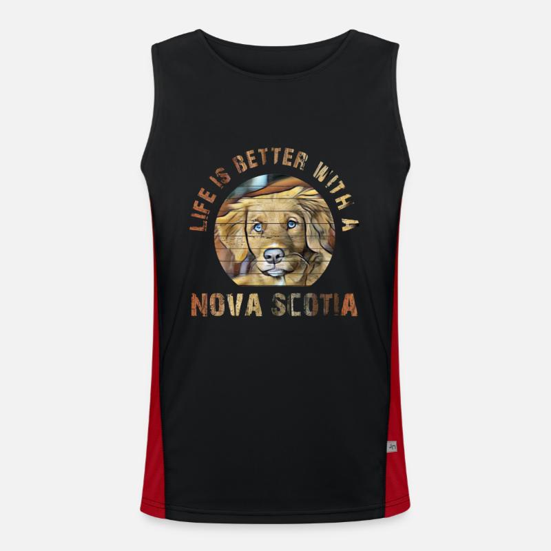 Nova Scotia Funktionelles Kontrast-Tank Top für Männer 