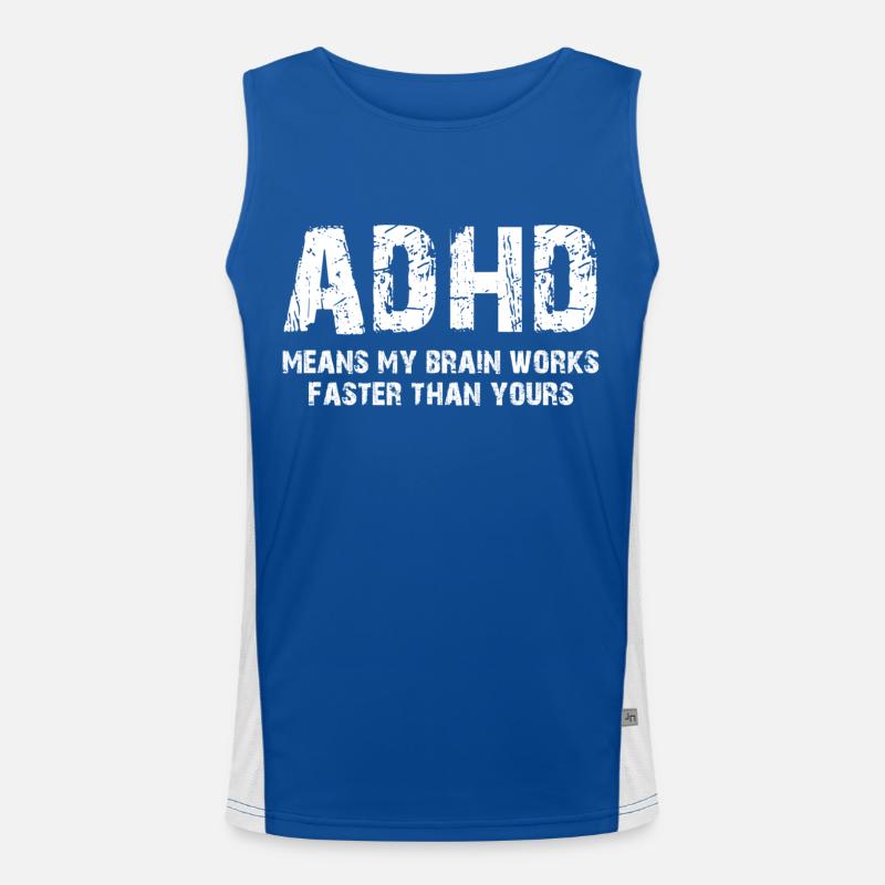 Adhd Men's Functional Contrast Tank Top 