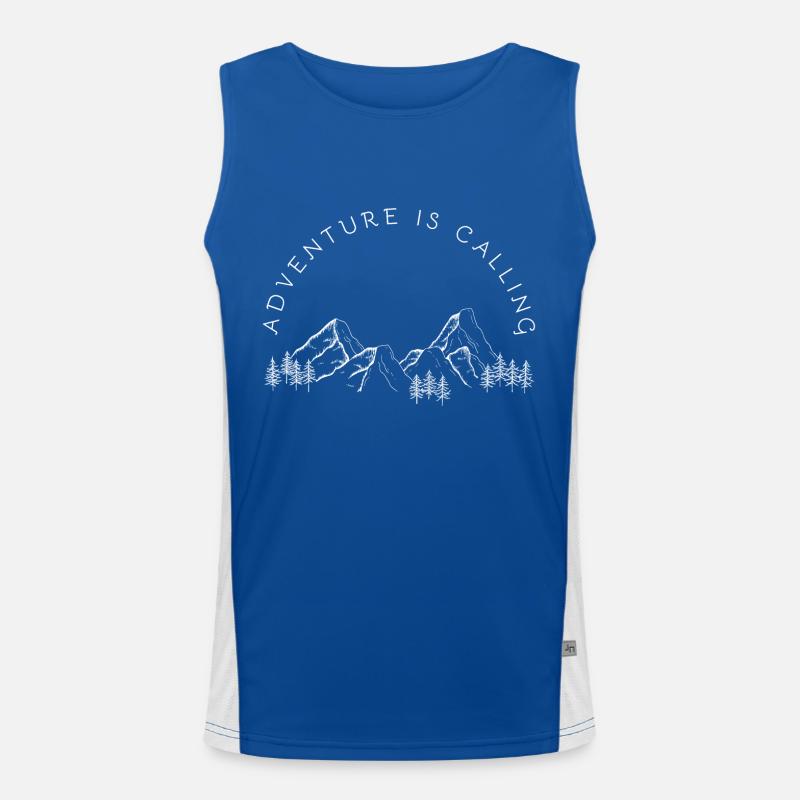 Adventure is calling Funktionelles Kontrast-Tank Top für Männer 