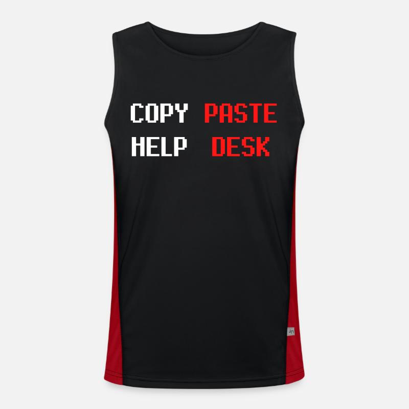 HELP DESK COPY PASTE Débardeur respirant contrasté Homme 