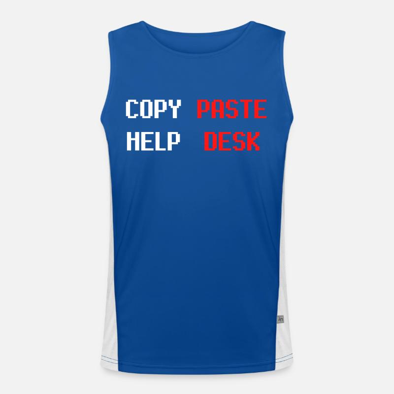 HELP DESK COPY PASTE Débardeur respirant contrasté Homme 