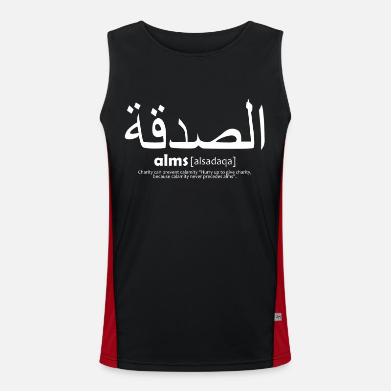 islamic quotes Men's Functional Contrast Tank Top 