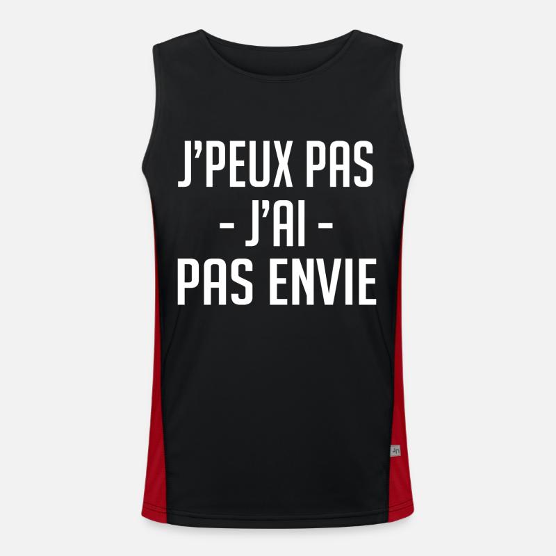 j'peux pas j'ai pas envie Débardeur respirant contrasté Homme 