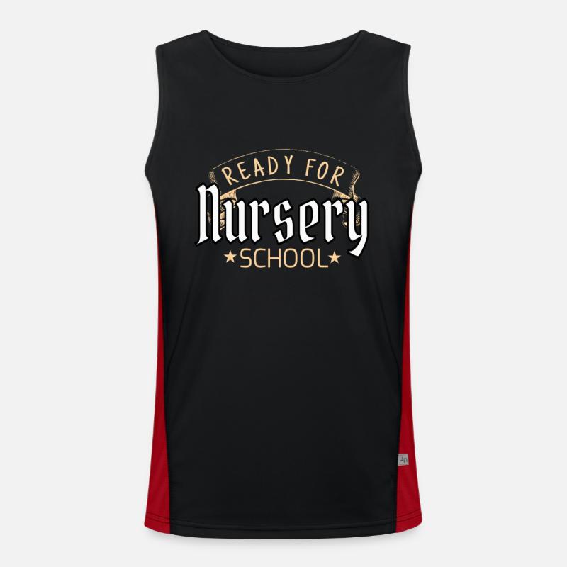 Ready For Nursery School Funny Nurse Duty Support Men's Functional Contrast Tank Top 