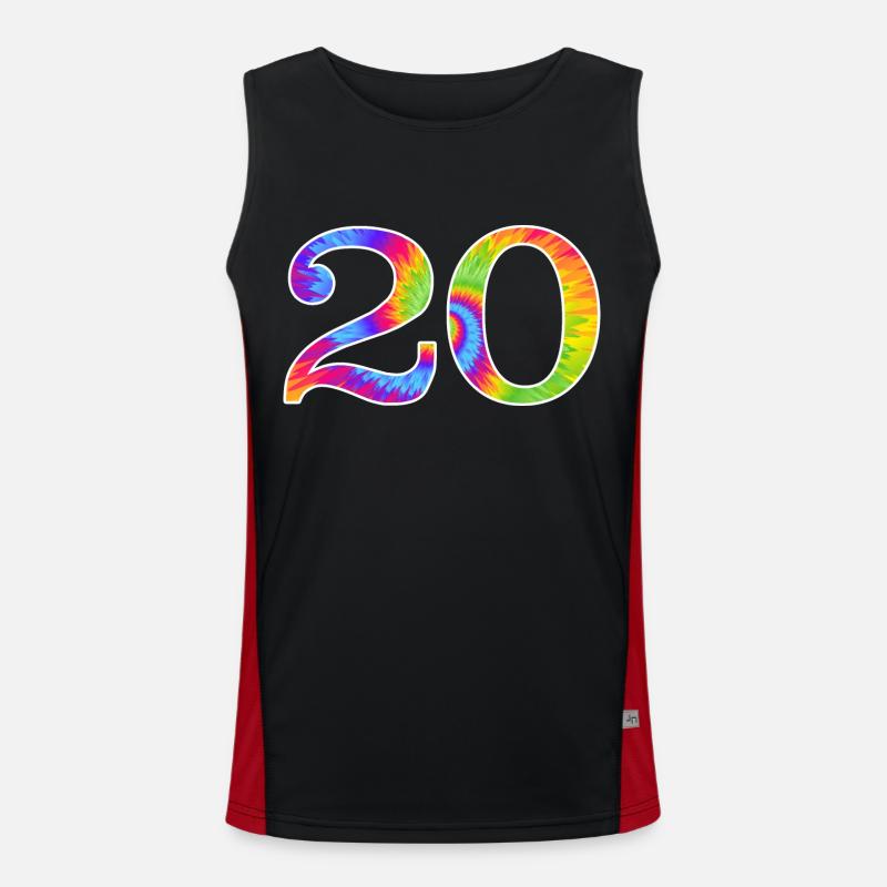 number 20 Men's Functional Contrast Tank Top 