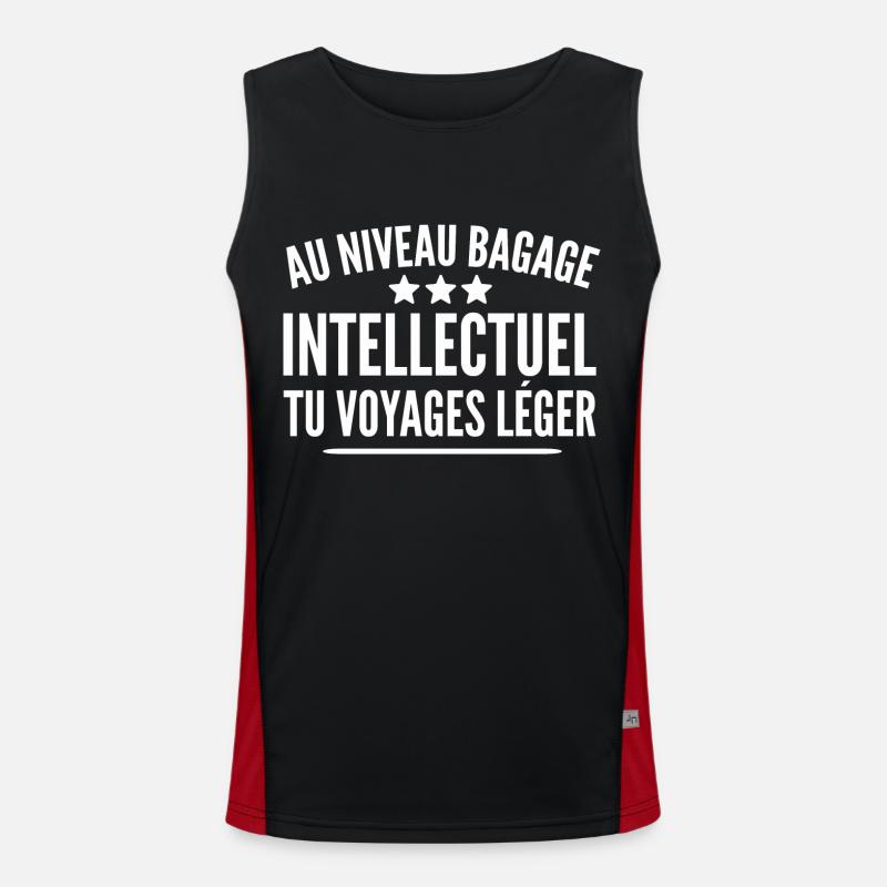 bagage intellectuel / humour intelligence Débardeur respirant contrasté Homme 