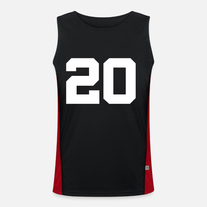 Number 20 Men's Functional Contrast Tank Top 