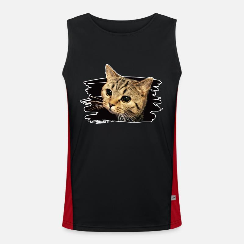 Bkh katze Funktionelles Kontrast-Tank Top für Männer 