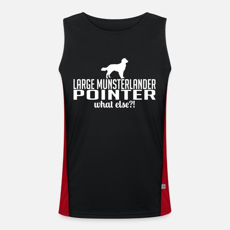 LARGE MUNSTERLANDER POINTER what else Wilsigns Funktionelles Kontrast-Tank Top für Männer 