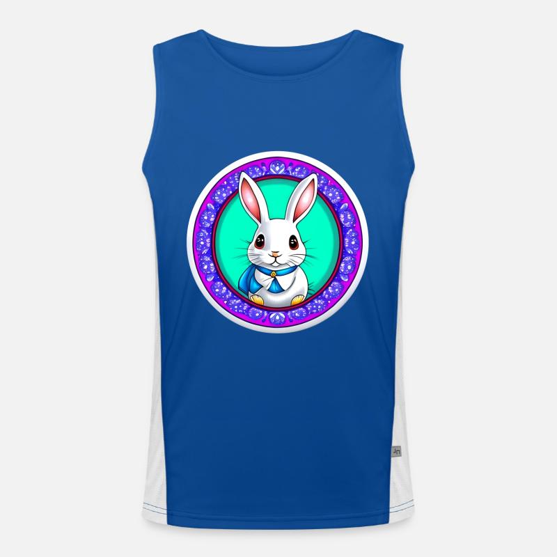 Easter with Easter Men's Functional Contrast Tank Top 